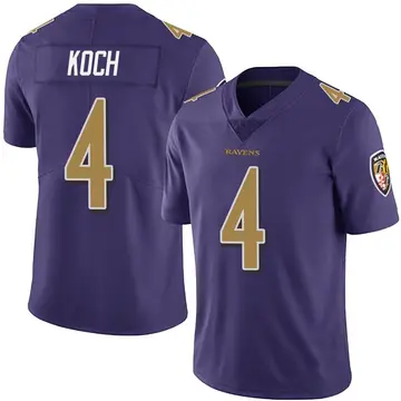 Purple Men's Sam Koch Baltimore Ravens Limited Team Color Vapor Untouchable Jersey