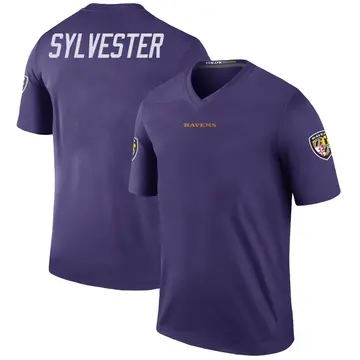 Purple Men's Trevonte Sylvester Baltimore Ravens Legend Color Rush Jersey