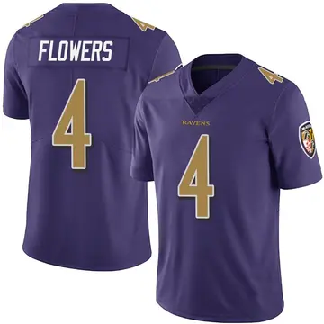 Purple Men's Zay Flowers Baltimore Ravens Limited Team Color Vapor Untouchable Jersey