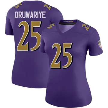 Purple Women's Amani Oruwariye Baltimore Ravens Legend Color Rush Jersey