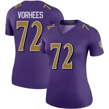 Purple Women's Andrew Vorhees Baltimore Ravens Legend Color Rush Jersey