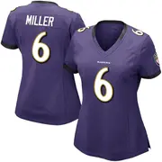 Purple Women's Anthony Miller Baltimore Ravens Limited Team Color Vapor Untouchable Jersey