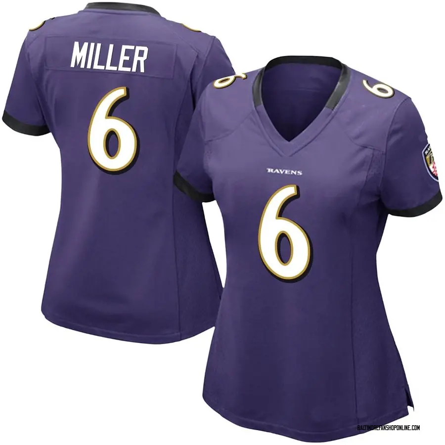 Purple Women's Anthony Miller Baltimore Ravens Limited Team Color Vapor Untouchable Jersey