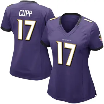 Purple Women's Baylor Cupp Baltimore Ravens Limited Team Color Vapor Untouchable Jersey
