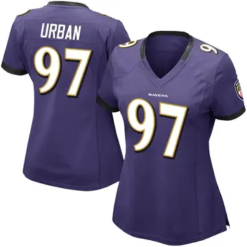 Purple Women's Brent Urban Baltimore Ravens Limited Team Color Vapor Untouchable Jersey