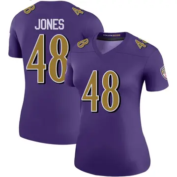 Purple Women's Carl Jones Baltimore Ravens Legend Color Rush Jersey
