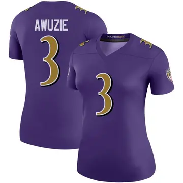 Purple Women's Chidobe Awuzie Baltimore Ravens Legend Color Rush Jersey