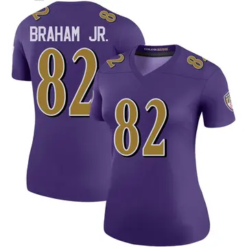 Purple Women's Cortez Braham Jr. Baltimore Ravens Legend Color Rush Jersey