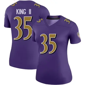 Purple Women's Desmond King II Baltimore Ravens Legend Color Rush Jersey