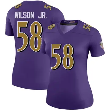 Purple Women's Dion Wilson Jr. Baltimore Ravens Legend Color Rush Jersey