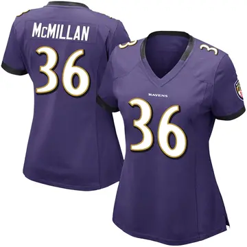 Purple Women's Dontae McMillan Baltimore Ravens Limited Team Color Vapor Untouchable Jersey