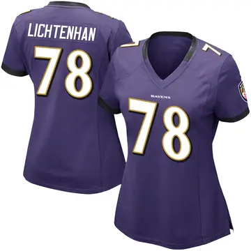 Purple Women's Gerad Lichtenhan Baltimore Ravens Limited Team Color Vapor Untouchable Jersey