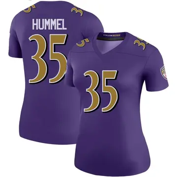 Purple Women's Jacob Hummel Baltimore Ravens Legend Color Rush Jersey