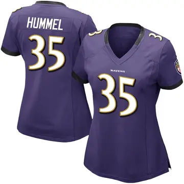 Purple Women's Jacob Hummel Baltimore Ravens Limited Team Color Vapor Untouchable Jersey