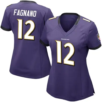 Purple Women's Joe Fagnano Baltimore Ravens Limited Team Color Vapor Untouchable Jersey
