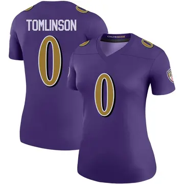 Purple Women's Laken Tomlinson Baltimore Ravens Legend Color Rush Jersey