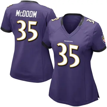 Purple Women's Matthew McDoom Baltimore Ravens Limited Team Color Vapor Untouchable Jersey