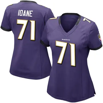 Purple Women's Olaivavega Ioane Baltimore Ravens Limited Team Color Vapor Untouchable Jersey
