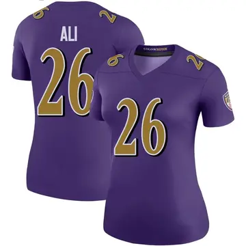Purple Women's Rasheen Ali Baltimore Ravens Legend Color Rush Jersey