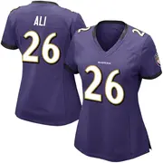 Purple Women's Rasheen Ali Baltimore Ravens Limited Team Color Vapor Untouchable Jersey