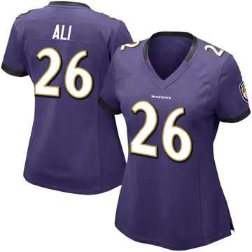 Purple Women's Rasheen Ali Baltimore Ravens Limited Team Color Vapor Untouchable Jersey