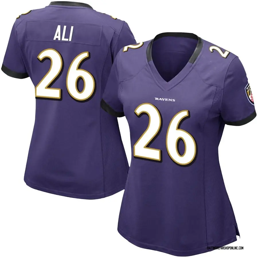 Purple Women's Rasheen Ali Baltimore Ravens Limited Team Color Vapor Untouchable Jersey