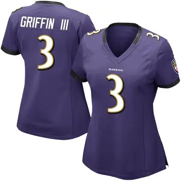 Purple Women's Robert Griffin III Baltimore Ravens Limited Team Color Vapor Untouchable Jersey