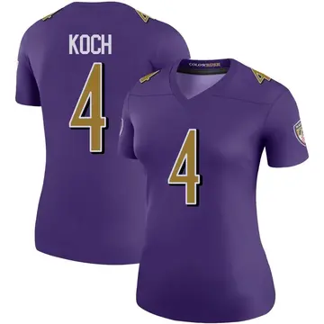 Purple Women's Sam Koch Baltimore Ravens Legend Color Rush Jersey