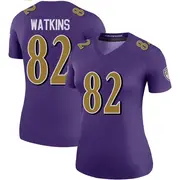 Purple Women's Sammy Watkins Baltimore Ravens Legend Color Rush Jersey