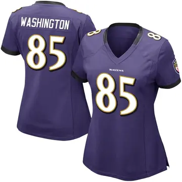 Purple Women's Scotty Washington Baltimore Ravens Limited Team Color Vapor Untouchable Jersey