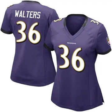 Purple Women's Silas Walters Baltimore Ravens Limited Team Color Vapor Untouchable Jersey