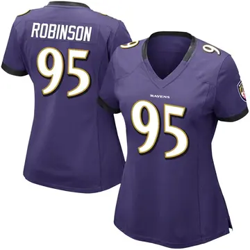 Purple Women's Tavius Robinson Baltimore Ravens Limited Team Color Vapor Untouchable Jersey