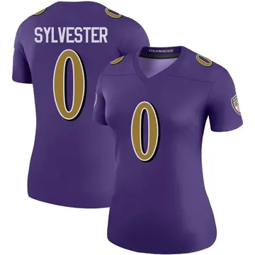 Purple Women's Trevonte Sylvester Baltimore Ravens Legend Color Rush Jersey