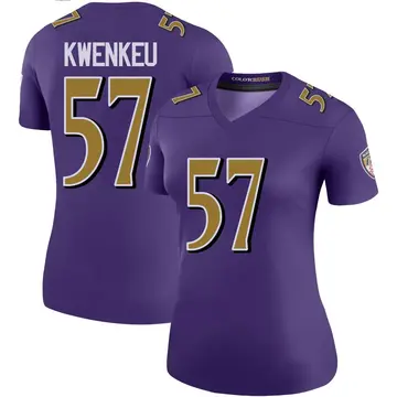 Purple Women's William Kwenkeu Baltimore Ravens Legend Color Rush Jersey