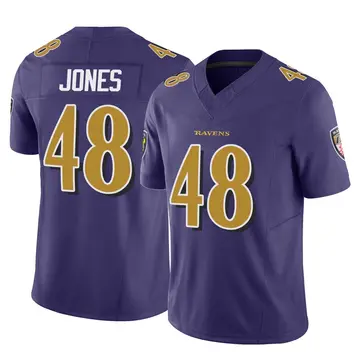 Purple Youth Carl Jones Baltimore Ravens Limited Vapor F.U.S.E. Jersey