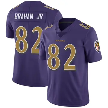 Purple Youth Cortez Braham Jr. Baltimore Ravens Limited Color Rush Vapor Untouchable Jersey