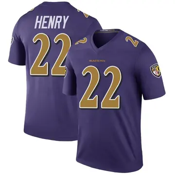 Purple Youth Derrick Henry Baltimore Ravens Legend Color Rush Jersey