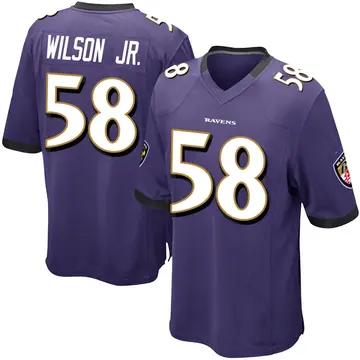 Purple Youth Dion Wilson Jr. Baltimore Ravens Game Team Color Jersey
