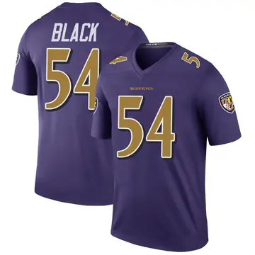 Purple Youth Diwun Black Baltimore Ravens Legend Color Rush Jersey