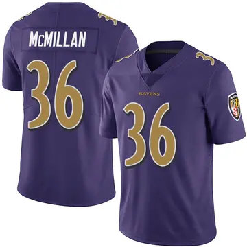 Purple Youth Dontae McMillan Baltimore Ravens Limited Team Color Vapor Untouchable Jersey