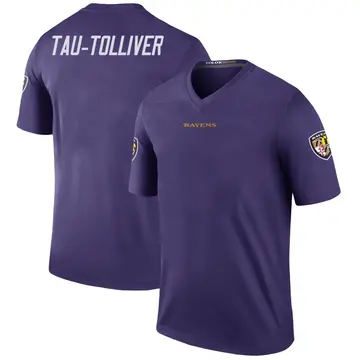 Purple Youth Elijah Tau-Tolliver Baltimore Ravens Legend Color Rush Jersey