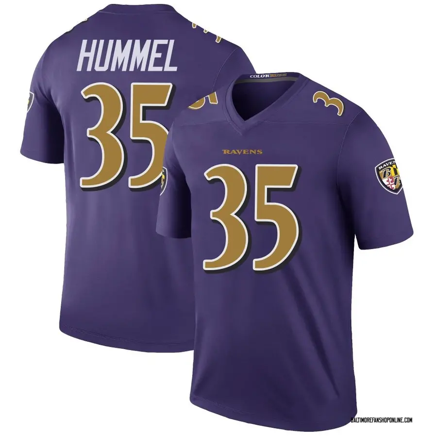 Purple Youth Jacob Hummel Baltimore Ravens Legend Color Rush Jersey