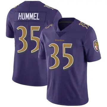 Purple Youth Jacob Hummel Baltimore Ravens Limited Color Rush Vapor Untouchable Jersey