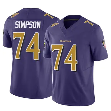 Purple Youth John Simpson Baltimore Ravens Limited Vapor F.U.S.E. Jersey