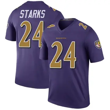 Purple Youth Malaki Starks Baltimore Ravens Legend Color Rush Jersey