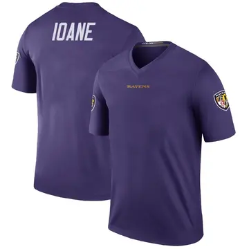 Purple Youth Olaivavega Ioane Baltimore Ravens Legend Color Rush Jersey