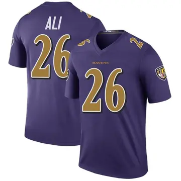 Purple Youth Rasheen Ali Baltimore Ravens Legend Color Rush Jersey