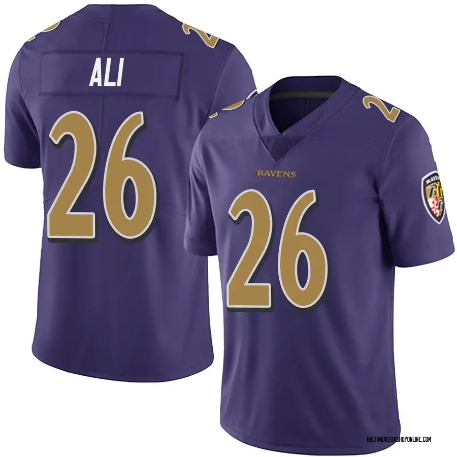 Purple Youth Rasheen Ali Baltimore Ravens Limited Team Color Vapor Untouchable Jersey