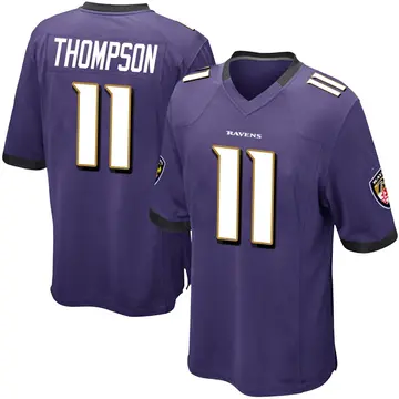 Purple Youth Skylar Thompson Baltimore Ravens Game Team Color Jersey