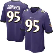 Purple Youth Tavius Robinson Baltimore Ravens Game Team Color Jersey